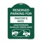 Signmission Reserved Parking for Pastors Wife Unauthorized Vehicles Towed Away Alum, 18" x 24", GW-1824-23085 A-DES-GW-1824-23085 - alternate 1